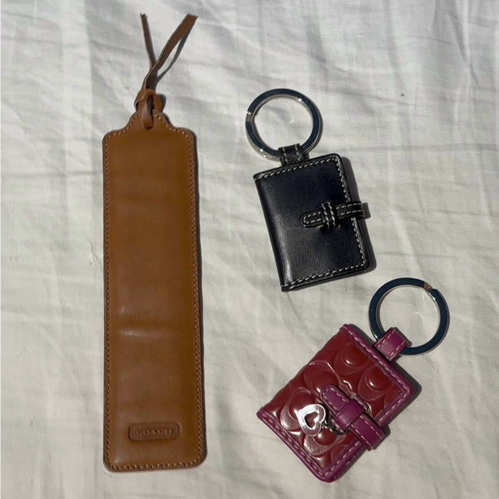 Coach Black Picture Keychain SOLD